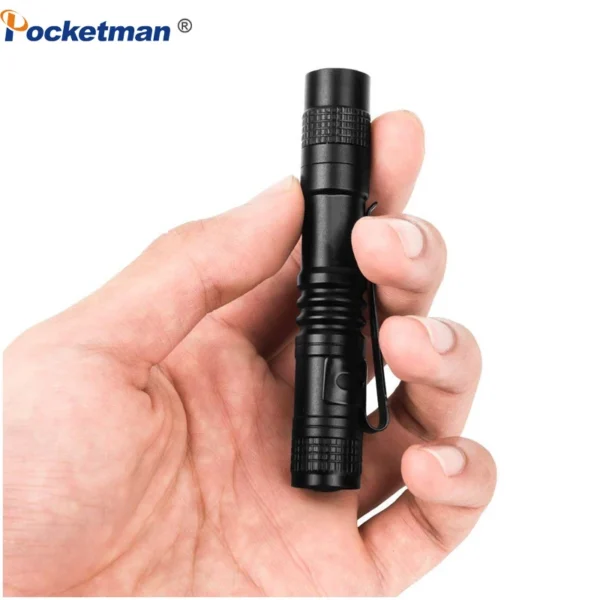 Mini Portable LED Flashlight Ultra Bright Pocket Pen Torch for Camping Outdoor