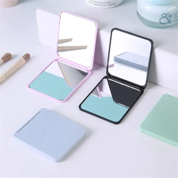 Portable Folding Double-Sided Makeup Mirror Compact Pocket Mirror for Travel
