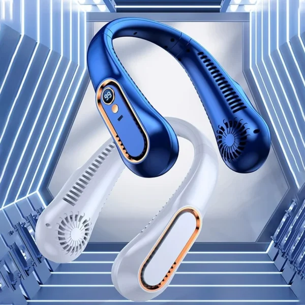 Portable USB Rechargeable Mini Neck Fan Bladeless Fan for Travel Work