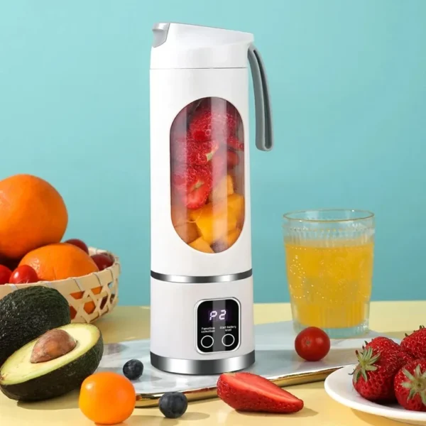 Portable USB Rechargeable Juicer Blender 450ml Ice Crusher for Shakes Smoothies