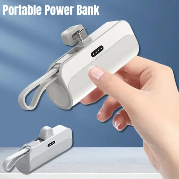 Mini 10000mAh Power Bank Fast Charging USB-C Portable Charger for iPhone Xiaomi