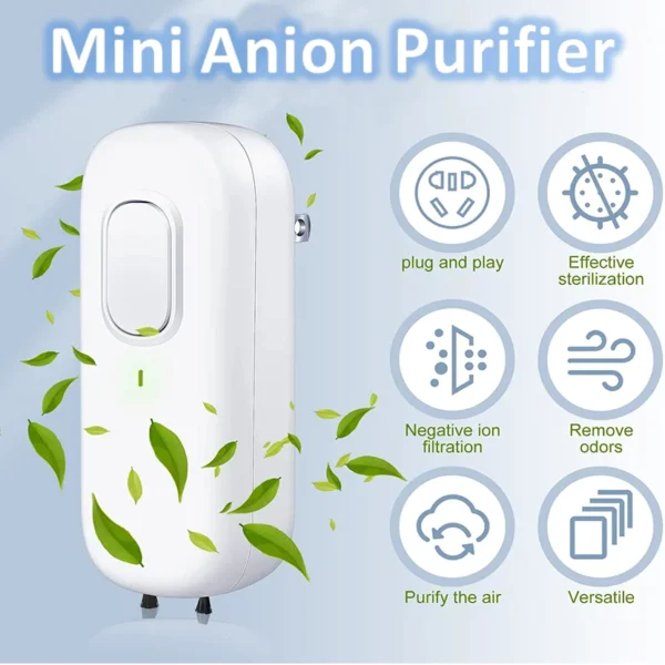 Portable Mini Air Freshener Purifier Humidifier Odor Conditioner for Home