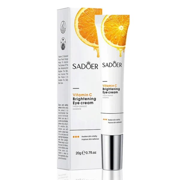 SADOER Vitamin C Eye Cream Firming Moisturizing Brightening Anti-Dark Circles