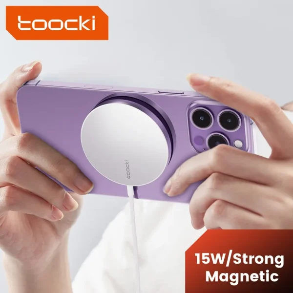 Toocki 15W Magnetic Wireless Fast Charger for iPhone 15 14 13 Pro Max