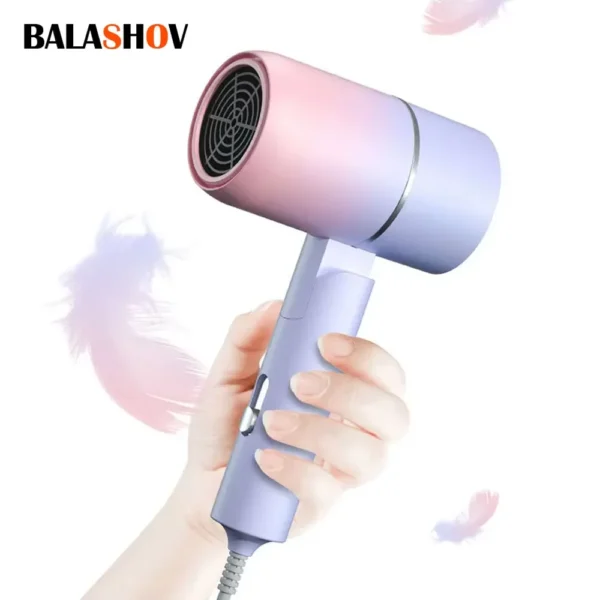 Mini Folding Hairdryer 750W Travel Portable Blow Dryer with Carrying Bag