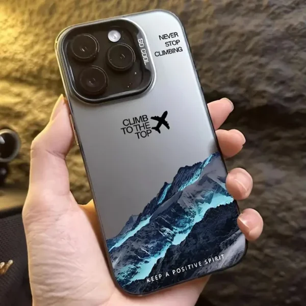 Mountain Peak Sunset Phone Case for iPhone 16 15 14 13 Pro Max