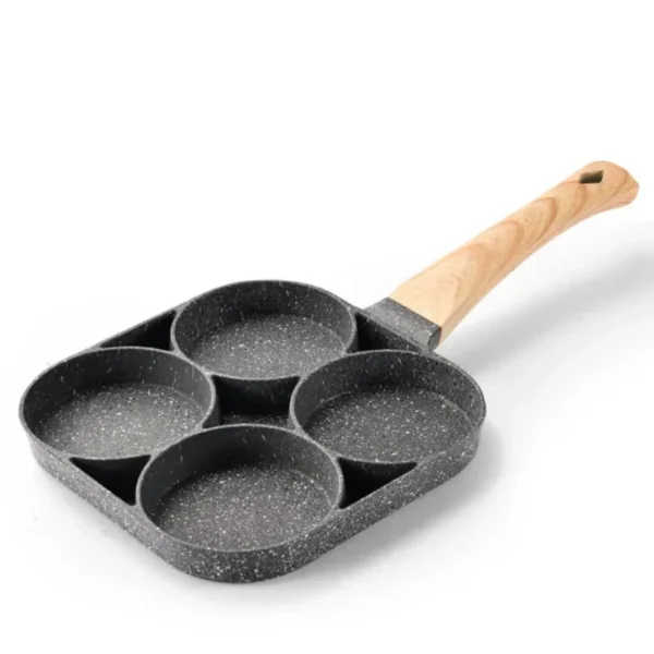 New Nonstick Egg Frying Pan Pancake Pan 4-Cup Cookware Gas & Induction