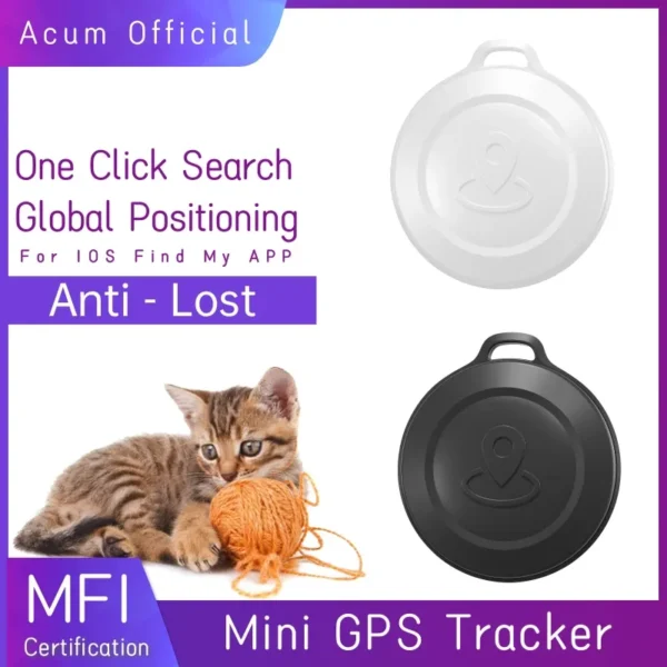 Smart GPS Tracking Device Air Tag for Cats, Pets, Purse, Bike, Kids