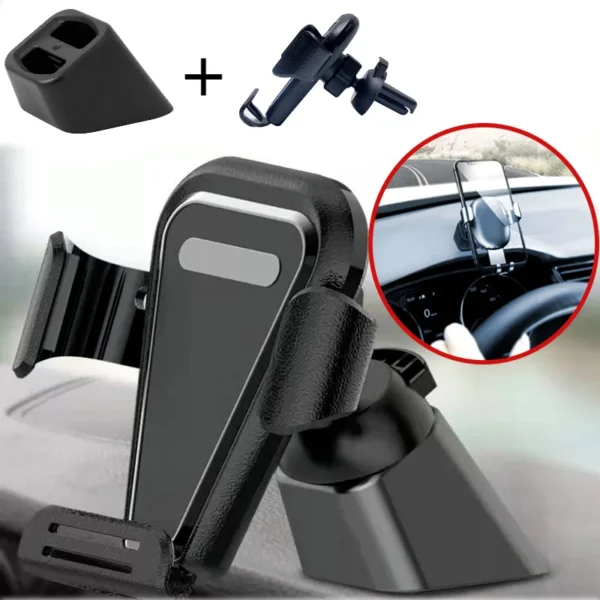 Mini Car Phone Holder Dashboard Air Vent Mount Clip Fixed Anti-Skid Bracket