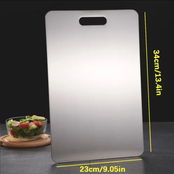 Double-Sided Titanium Chopping Board for Kitchen Stainless Steel Cutting Board