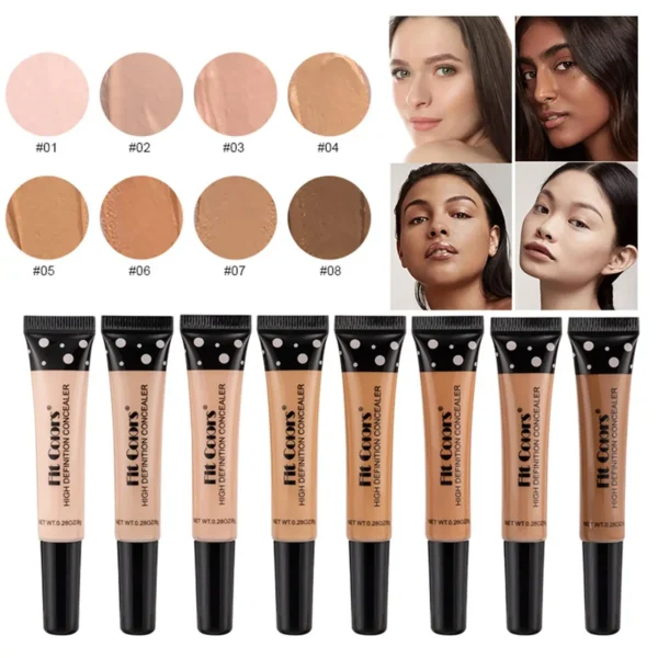 Waterproof Face Contour Concealer Full Coverage Foundation Palette Dark Skin