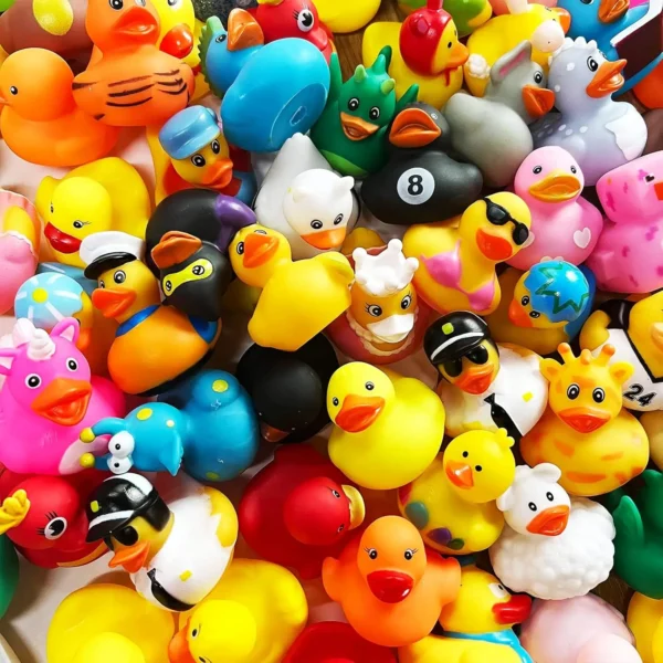5 to 100Pcs Assorted Ducks for Kids Rubber Duck Toy Cute Bath Tub Pool Toy