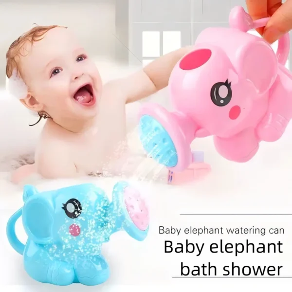Baby Bath Toys Lovely Plastic Elephant Shape Spray Water Sensory Gift for Babies