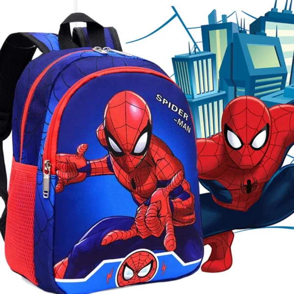 Marvel Spider-Man Series Backpack Boy's Primary School bag Double-layer Bag Gift