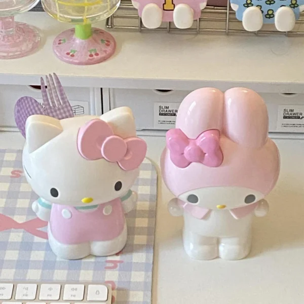 1pc Cute Cartoon Hello Kitty Pen Container Student Stationery Storage Box Gift